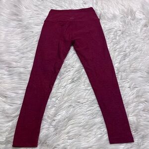 leggings beyond yoga Heathered Berry pink high rise leggings